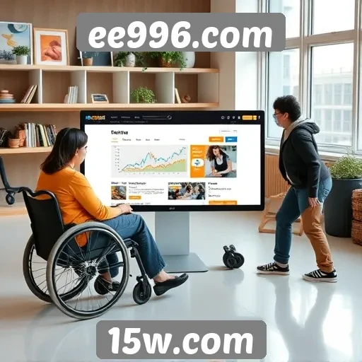 Acessibilidade e navegação no site ee996
